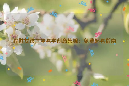 程姓女孩三字名字创意集锦：免费起名指南
