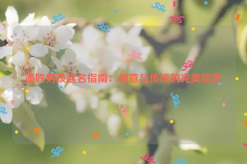 潘姓男孩起名指南：创意与传统的完美结合