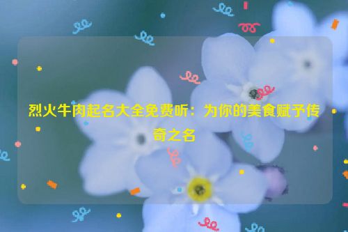 烈火牛肉起名大全免费听：为你的美食赋予传奇之名
