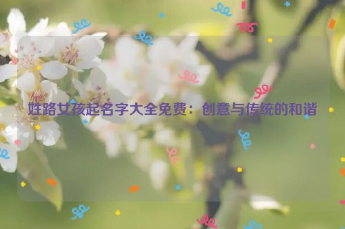 姓路女孩起名字大全免费：创意与传统的和谐